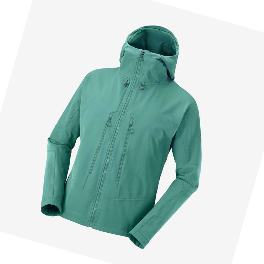 Chaquetas Salomon OUTPEAK SOFTSHELL Hombre Verdes | MX 3255AHK